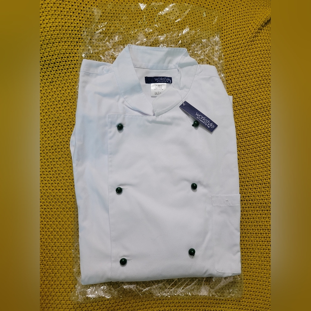 NWT Chef Coat - Workstyle By Lafayette 148, XL